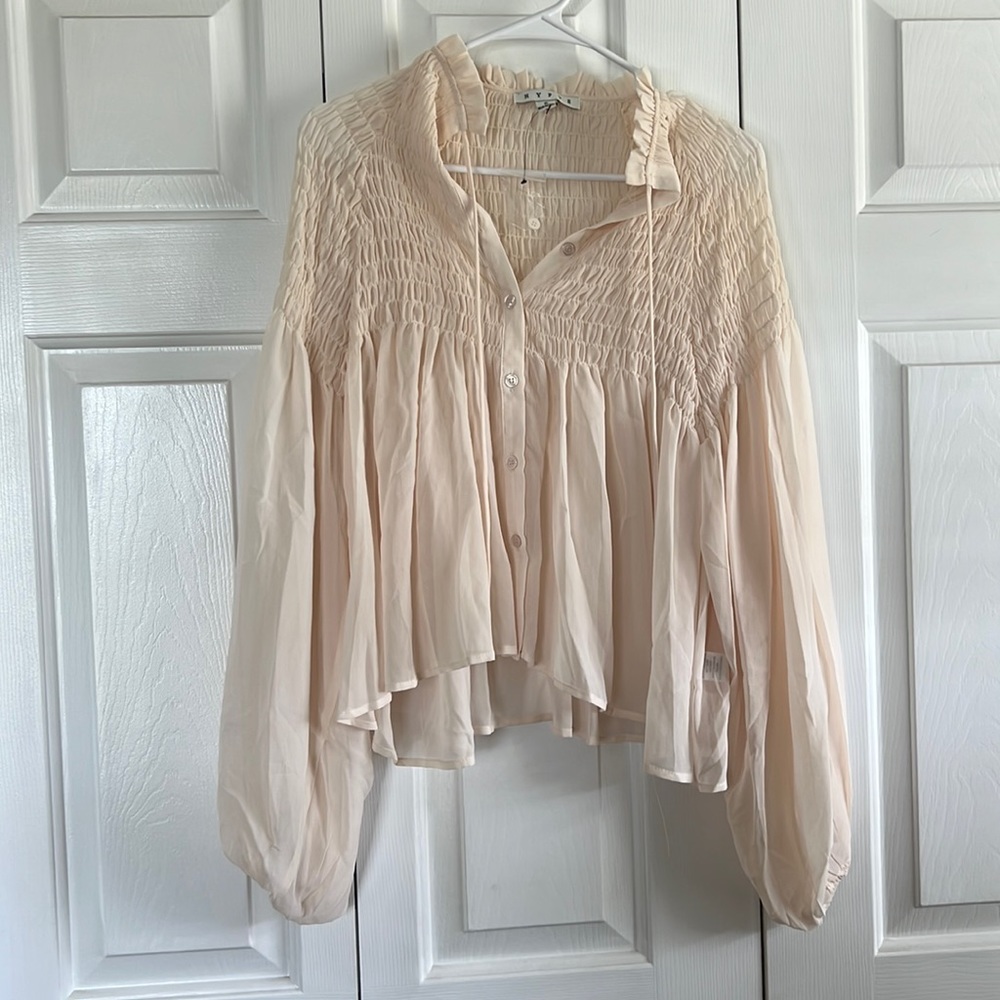 HYFVE LONG SLEEVE BLOUSE SMALL